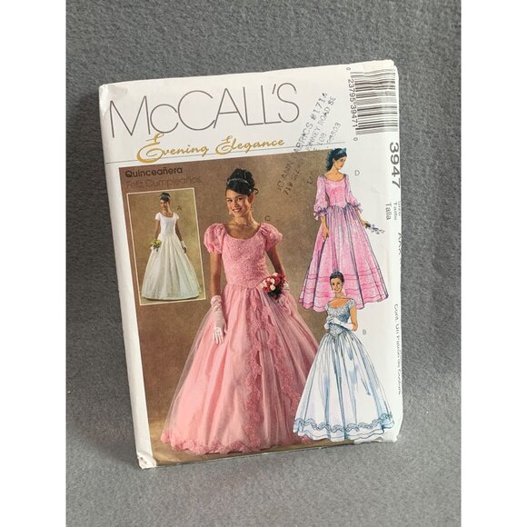 McCall's Evening Elegance 3947 Evening Dress Pattern Sizes 4-10 - Picture 1 of 2